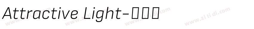 Attractive Light字体转换